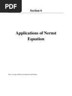 Applications of Nernst Equation Basic Co PDF