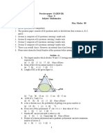 10 Maths Practice Paper 2020 Set 2