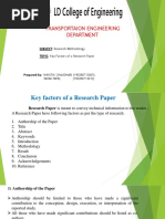 Key Factors of A Research Paper