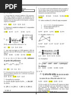 Examen de Matematica y Razonamiento para 5 de Secundaria