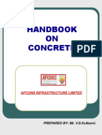 Handbook On Concrete PDF