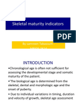 Skeletal Maturity Indicators Presentation.