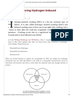 Factors Influencing Hydrogen Induced Cracking 