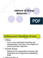 Foundations of Group Behavior