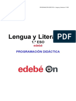 Programación Didáctica 1 ESO Edebé