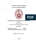 LABORATORIO 2 :determinación ALCALINIDAD - ACIDEZ