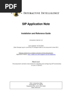 SIP Application Note