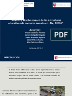 Análisis y Diseño Sísmico de Las Estructuras Educativas de Concreto Armado en Ate 2018 I