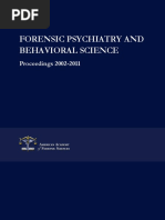 FORENSIC PSYCHIATRY AND BEHAVIORAL SCIENCE - Bio Medical Forensics 