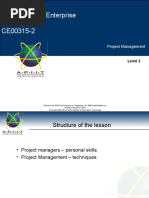 Professional & Enterprise Development CE00315-2: Project Management