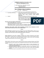 Surat Perjanjian Kerja Non PNSD PETUGAS KEBERSIHAN Rusmili