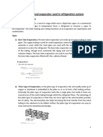 Evaporator and Condensers Types