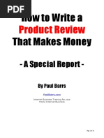 How To Write A Product Review That Makes Money