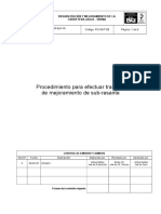 Procedimiento de Mejoramiento de Subrasante