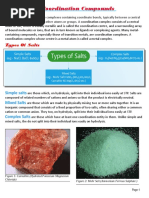 Coordination Compounds