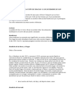 Eucaristía de Acción de Gracias - 31 de Diciembre de 2019