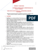 Campaña 4 de Reconocimiento Transaccional Corresponsales Via Baloto Cadenas