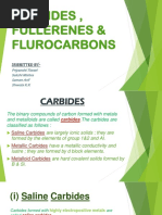 Carbides, Fullerenes & Fluorocarbons (Inorg)