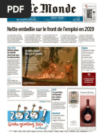 Journal LE MONDE Du Vendredi 27 Decembre 2019