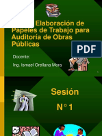 Elaboracion de Papeles de Trabajo para Auditoria de Obras Publicas - Ing. Ismael Orellana