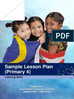 Year 4 Listening Lesson Plan