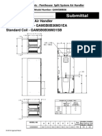 Air Handler Selection Data - Model GAM5B0B36 (10-24-19)