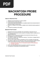 Mackintosh Probe Procedure