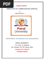 Analysis of CORRUGATED Airfoil