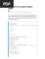 C Program For Lamport Logical Clock - Program Code Lib