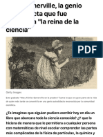 Mary Somerville, La Genio Autodidacta Que Fue Declarada "La Reina de La Ciencia" y Luego Cayó en El