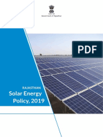 Rajasthan Solar Energy Policy 2019