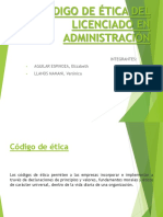 Codigo de Ética Del Licenciado en Administración