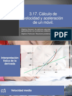 3.11. Cálculo de Velocidad y Aceleración de Un Móvil.