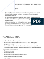 Anaemias Due To Excessive Red Cell Destruction