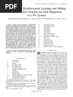 A Combined Reinforcement Learning and Sliding Mode Control Scheme For Grid Integration of A PV System