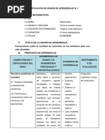 Sesion de Aprendizaje #1