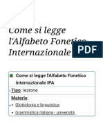 Come Si Legge L'alfabeto Fonetico Internazionale IPA - Wikiversità