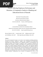 Factors Affecting Employees Performance and Retent PDF