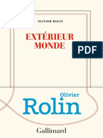 Exterieur Monde Rolin Olivier PDF