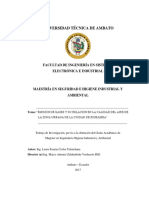 Emiison de Gases y Su Relacion en La Calidad Del Aire de La Zona Urbana de La Ciudad de Riobamba UTA