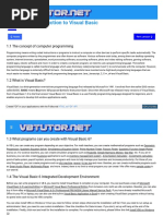 Introduction To Visual Basic