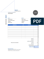 Invoice Template Side Tilt