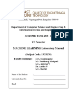 Machine Learning Manual