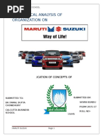 Maruti Suzuki Analysis