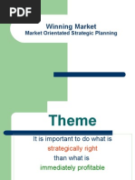 Winning Market: Market Orientated Strategic Planning