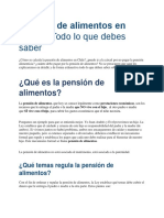 Pensión de Alimentos en Chile