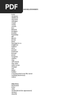 Fce 6 Vocabulary People Family and Relationships