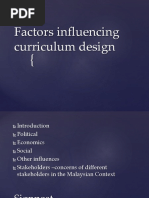 Topic 1 tsl3143 Factors Influencing Curriculum Design