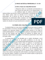 Codigo de Etica para El Parapsicologo PDF