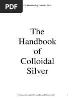 The Handbook of Colloidal Silver For Res PDF